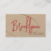 Kalligrafie Signature Professionele Haarstudio Visitekaartje (Voorkant)