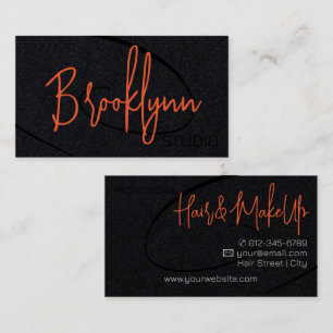 Kalligrafie Signature Professionele Haarstudio Visitekaartje