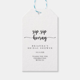 Kalligrafie Sip Hooray Vrijgezellenfeest Cadeaulabel