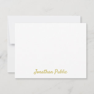 Kalligrafie Sjabloon Aangepaste Gouden Script Teks