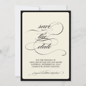{kalligrafie} sparen de datum save the date (Voorkant)