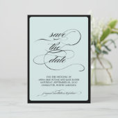 {kalligrafie} sparen de datum save the date (Staand voorkant)