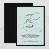 {kalligrafie} sparen de datum save the date (Voorkant / Achterkant)