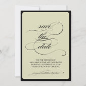 {kalligrafie} sparen de datum save the date (Voorkant)