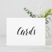 Kalligrafie Stijl "Kaarten" Weddenschap Kaart (Staand voorkant)