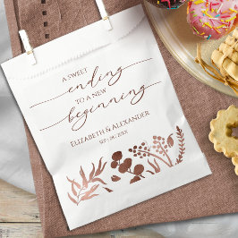 kalligrafie | Sweet Ending Nieuw Begin Bruiloft Bedankzakje