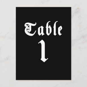 Kalligrafie Tafel Nummer Ansichtkaart Briefkaart