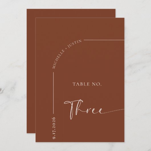 Kalligrafie Tafel | Trouwtafel Kaarten (Voorkant / Achterkant)