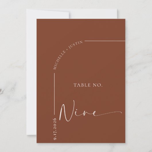 Kalligrafie Tafel | Trouwtafel Kaarten (Voorkant)