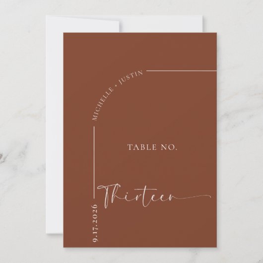 Kalligrafie Tafel | Trouwtafel Kaarten (Voorkant)