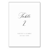 Kalligrafie Tafelnummers Bruiloft Receptie Decor (Voorkant)