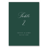 Kalligrafie Tafelnummers Bruiloft Receptie Decor (Voorkant)