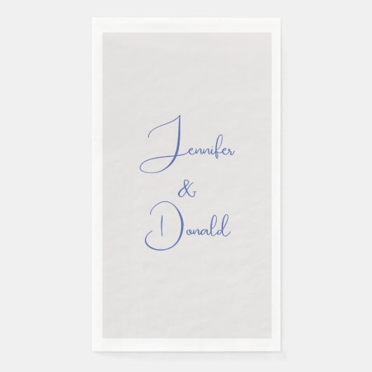 Kalligrafie trendy klassiek schrift eenvoudig pers servet (Voorkant)