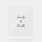 Kalligrafie trendy klassiek schrift gewoon persoon acryl bord (Voorkant)