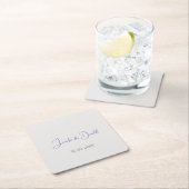 Kalligrafie trendy klassiek schrift gewoon persoon kartonnen onderzetters (Insitu)