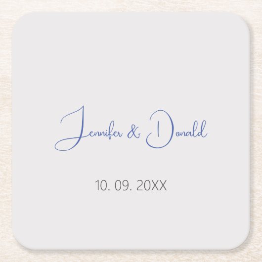 Kalligrafie trendy klassiek schrift gewoon persoon kartonnen onderzetters (Voorkant)