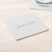 Kalligrafie trendy klassiek schrift gewoon persoon kartonnen onderzetters (Schuin)