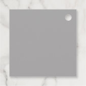 Kalligrafie trendy klassiek schrift monogram bedankjes labels (Achterkant)