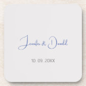 Kalligrafie trendy klassiek script gewoon persoonl bier onderzetter (Voorkant)