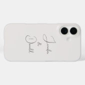 Kalligrafie trendy klassiek script gewoon persoonl Case-Mate iPhone case (Achterkant (horizontaal))