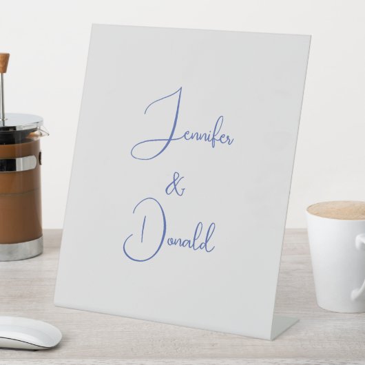 Kalligrafie trendy klassiek script gewoon persoonl reclamebord met voetstuk (Insitu)