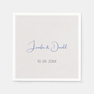 Kalligrafie trendy klassiek script gewoon persoonl servet