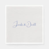 Kalligrafie trendy klassiek script gewoon persoonl servet (Voorkant)