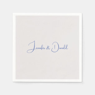 Kalligrafie trendy klassiek script gewoon persoonl servet