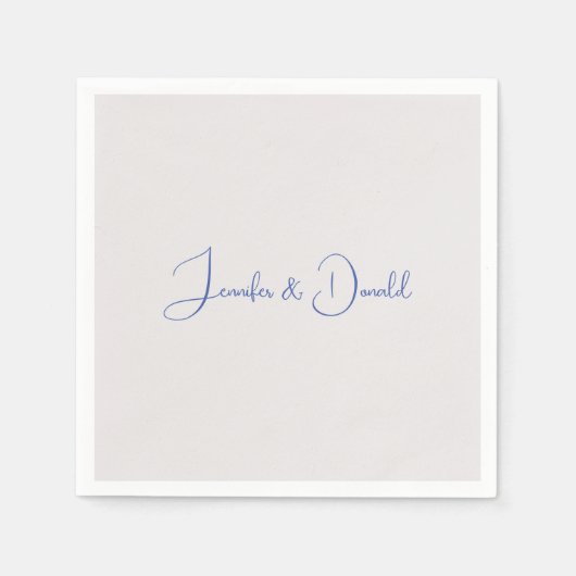 Kalligrafie trendy klassiek script gewoon persoonl servet (Voorkant)