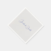 Kalligrafie trendy klassiek script gewoon persoonl servet (Hoek)