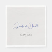 Kalligrafie trendy klassiek script gewoon persoonl servet (Voorkant)