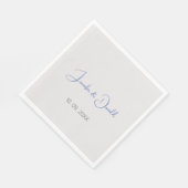 Kalligrafie trendy klassiek script gewoon persoonl servet (Hoek)