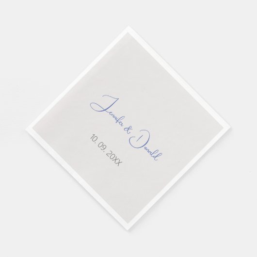 Kalligrafie trendy klassiek script gewoon persoonl servet (Hoek)