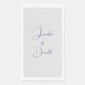 Kalligrafie trendy klassiek script gewoon persoonl servet (Voorkant)