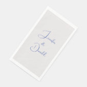 Kalligrafie trendy klassiek script gewoon persoonl servet (Hoek)