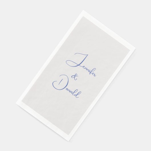 Kalligrafie trendy klassiek script gewoon persoonl servet (Hoek)