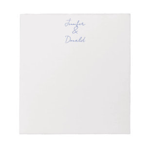 Kalligrafie trendy klassieke gewone persoonlijke n notitieblok