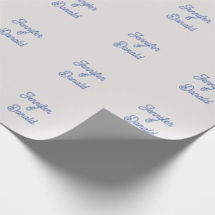 Kalligrafie trendy klassieke gewone persoonsnamen cadeaupapier