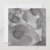 KALLIGRAFIE TYPOGRAFIE Zwart Wit Vierkant Huwelijk Kaart (Achterkant)