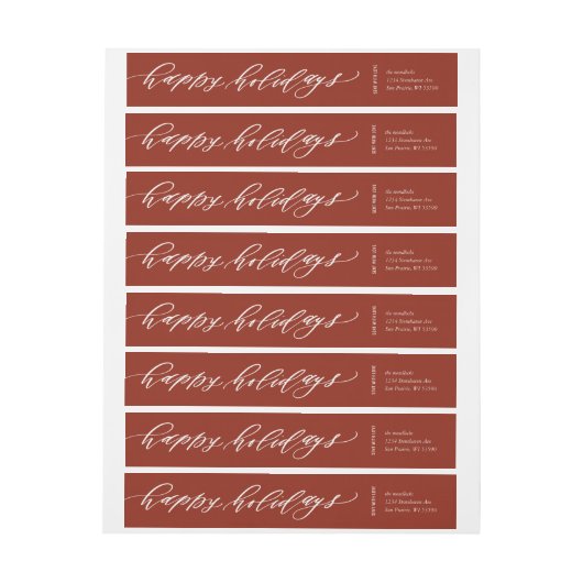  kalligrafie-vakantielabel (Vel)