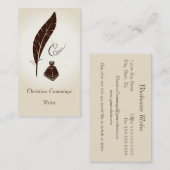 kalligrafie-Visitekaartje Visitekaartje (Voorkant / Achterkant)