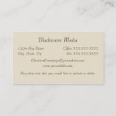 kalligrafie-Visitekaartje Visitekaartje (Achterkant)