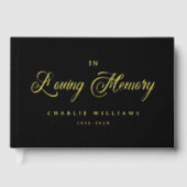 Kalligrafie voor altijd in liefdevolle herinnering gastenboek (Voorkant)