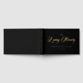 Kalligrafie voor altijd in liefdevolle herinnering gastenboek (Volledig)