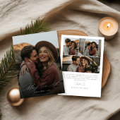 Kalligrafie Vrolijk Ooit Na Kerstfoto Feestdagenkaart