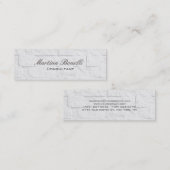 Kalligrafie Wall Brick Skinny Clear Visitekaartje (Voorkant / Achterkant)