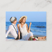 Kalligrafie Weddenschap Website 2 QR Overlay Foto Informatiekaartje (Achterkant)