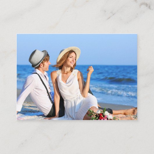 Kalligrafie Weddenschap Website 2 QR Overlay Foto Informatiekaartje (Achterkant)