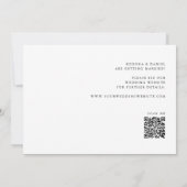 Kalligrafie Wij Doen Verbonden Hart Foto QR-code Save The Date (Achterkant)