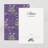 Kalligrafie & Wijn Huwelijksadvies Kaart (Voorkant / Achterkant)